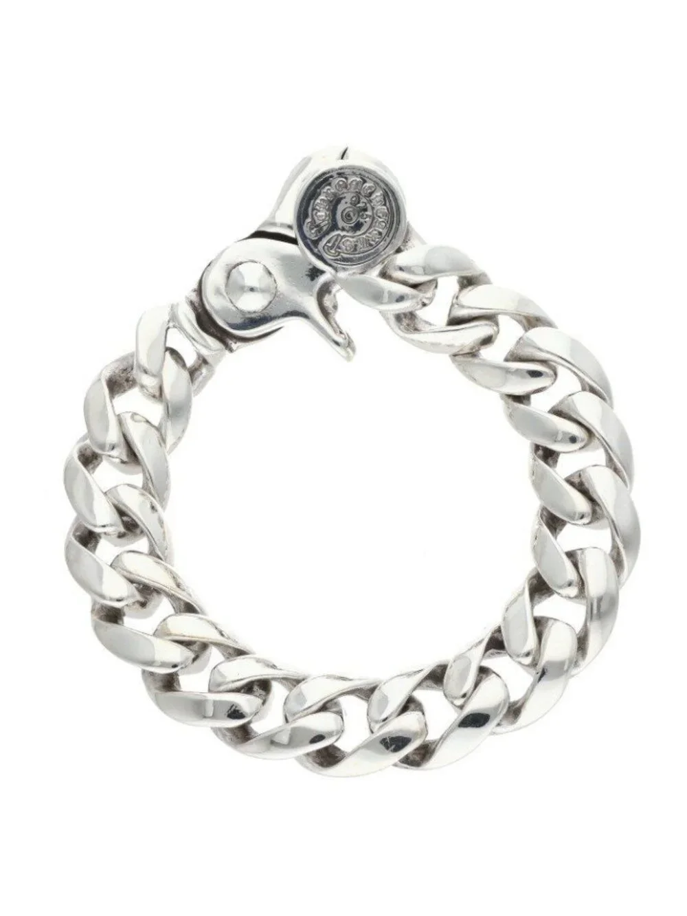 Chrome Hearts Clsc Chn Lnk Classic Link Clip Silver Bracelet